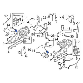 Audi OE - Intercooler Tube Seal