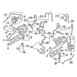 Audi OE - Lower Turbocharger Coolant Line O-Ring