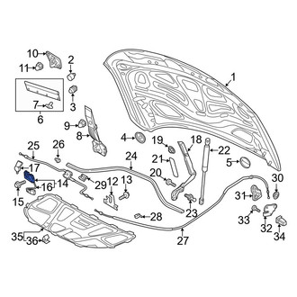 Audi OE - Front Hood Latch