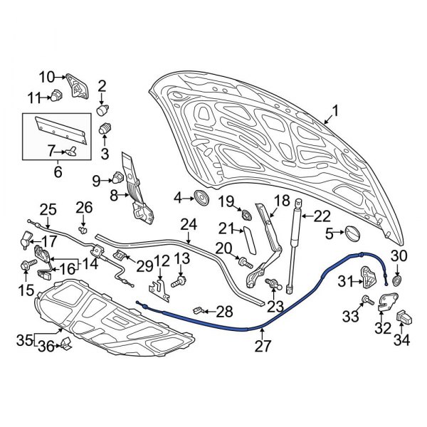 Hood Release Cable