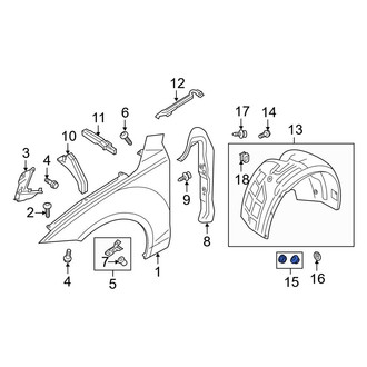 Audi OE - Fender Liner Nut