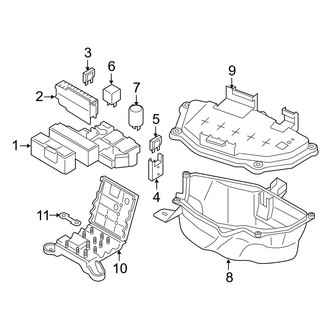 Audi OE - Electrical - Fuse & Relay (Engine Compartment, Front, Center)