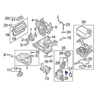Audi OE - Right Engine Valve Cover