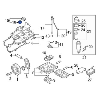 Audi OE - Engine Oil Filler Cap O-Ring
