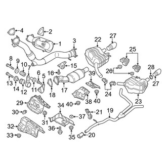 Audi OE - Exhaust System - Exhaust Components
