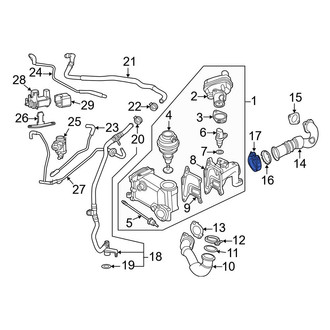 Audi OE - Exhaust Gas Recirculation (EGR) Tube Clamp
