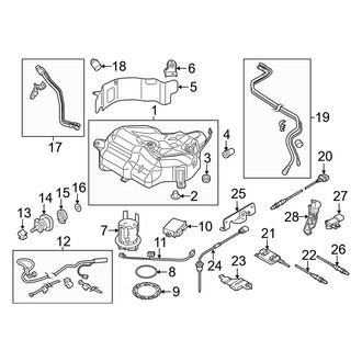 Audi OE - Emission System - Emission Components (Reducing Fluid Tank & Sensors)