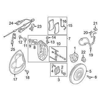 Audi OE - Front Suspension - Brake Components (390 mm Brakes)