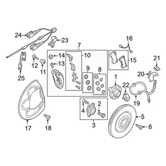 Audi OE - Front Suspension - Brake Components (420 mm Brakes)