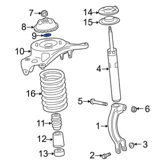 Audi OE - Suspension Shock Absorber Mount Washer