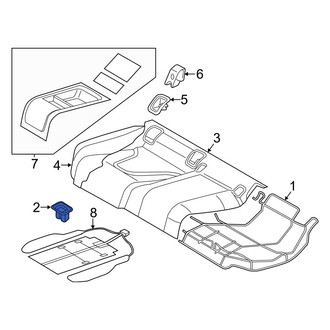 Audi OE - Rear Seat Frame Clip