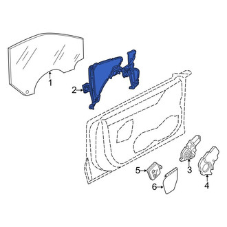Audi OE - Rear Right Window Regulator