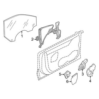 Audi OE - Front Door - Glass & Hardware (Base)