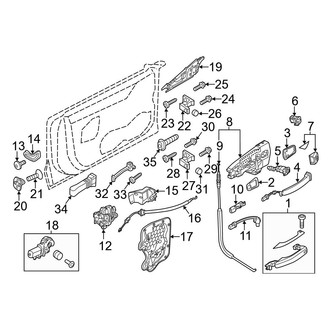 Audi OE - Front Door - Lock & Hardware