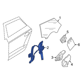 Audi OE - Rear Right Window Regulator