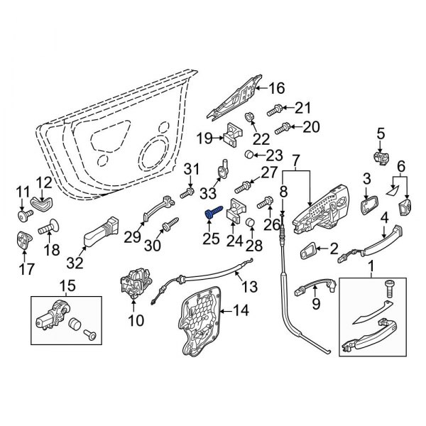 Door Hinge Bolt