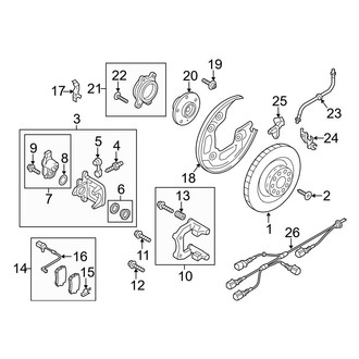 Audi OE - Rear Suspension - Brake Components (356 mm)