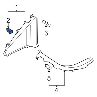 Audi OE - Quarter Window Trim Clip