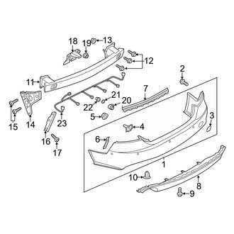 Audi OE - Rear Bumper - Bumper & Components (W/O Prestige Package)