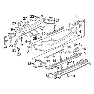 Audi OE - Rear Bumper - Bumper & Components