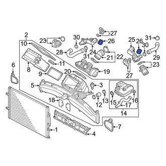 Audi OE - Intercooler Tube Seal