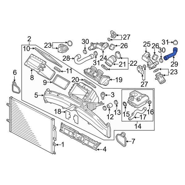 Turbocharger Coolant Line