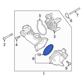 Audi OE - Engine Coolant Thermostat Seal