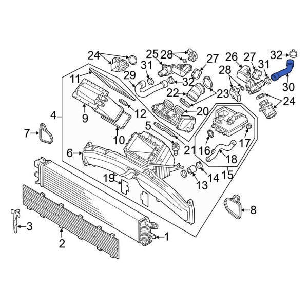 Turbocharger Coolant Line