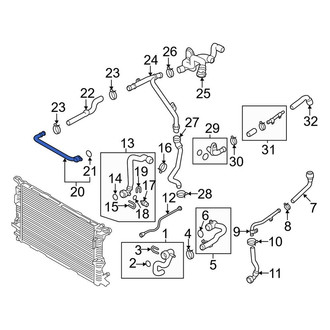 Audi OE - Engine Coolant Crossover Pipe