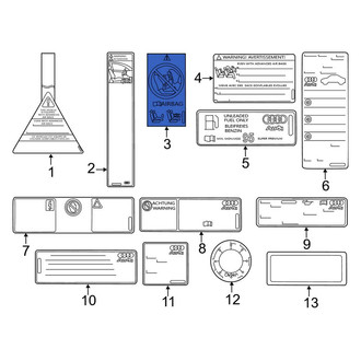 Audi OE - Air Bag Information Label