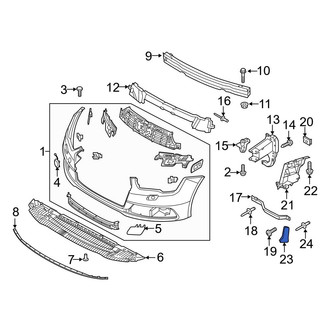 Audi OE - Front Left Bumper Cover Bracket