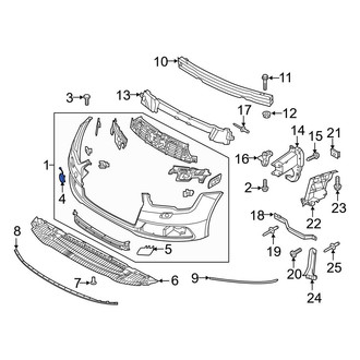 Audi OE - Front Tow Eye Cap