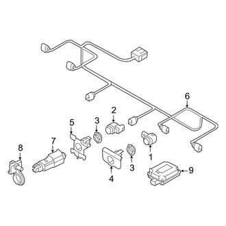 Audi OE - Front Bumper & Grille - Bumper & Components (Sensors & Electrical), (Base / Performance)