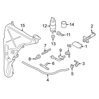 Audi OE - Front Lamps - Washer Components