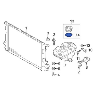 Audi OE - Engine Coolant Reservoir Cap Seal