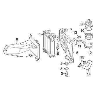 Audi OE - Cooling - Radiator & Components (Auxiliary, Side), (Competition / Premium Plus / Prestige)