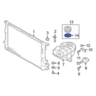 Audi OE - Engine Coolant Reservoir Cap Seal
