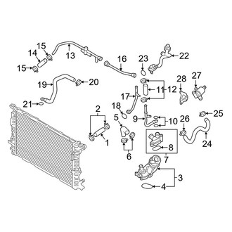 Audi OE - Cooling - Hoses & Lines (Return), (Diesel)