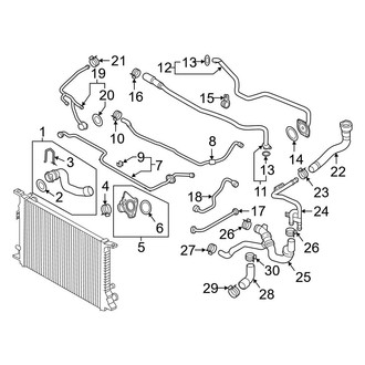 Audi OE - Cooling - Hoses & Lines (Main, Supply), (Premium Plus / Prestige)