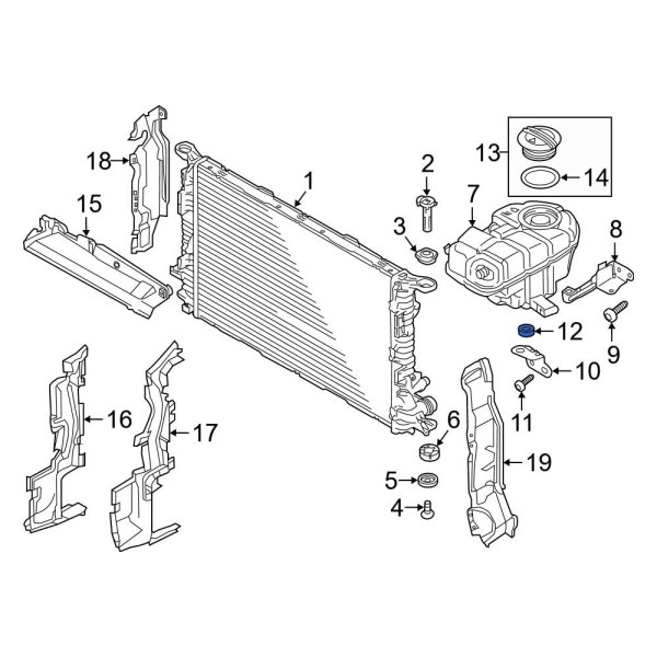 Engine Coolant Reservoir Insulator