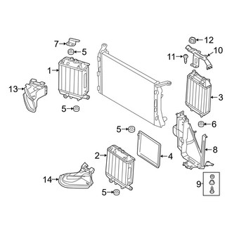 Audi OE - Cooling - Radiator & Components (Auxiliary), (Base / Performance)