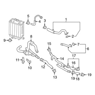 Audi OE - Cooling - Hoses & Lines (Right Front)