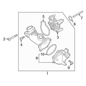 Audi OE - Cooling - Water Pump (Main), (Base / Performance)