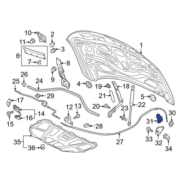 Hood Release Handle