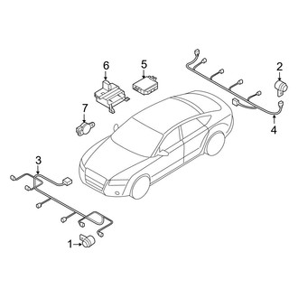 Audi OE - Electrical Components (Park & Reverse Sensor), (TDI Premium Plus / TDI Prestige)