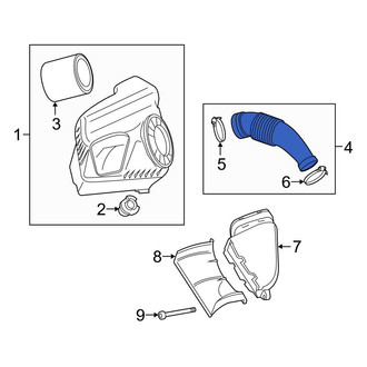 Audi OE - Engine Air Intake Hose