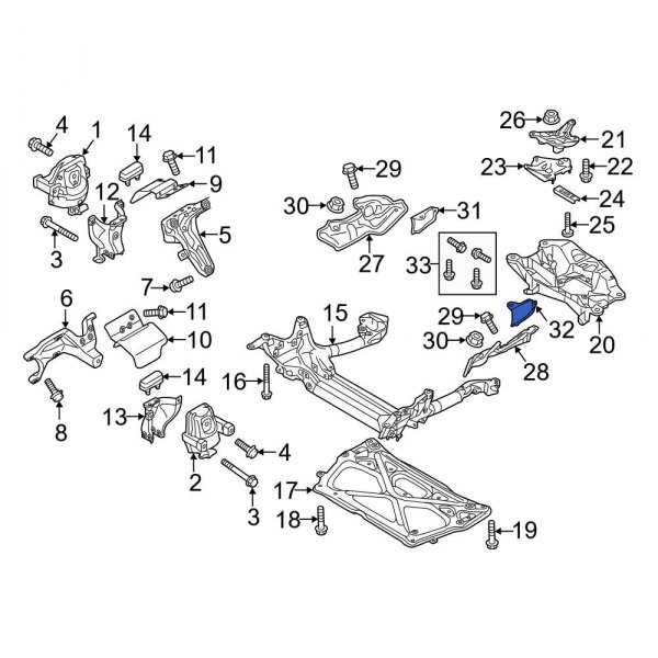 Engine Mount Heat Shield