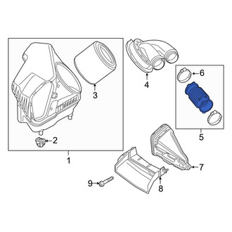 Audi OE - Engine Air Intake Hose