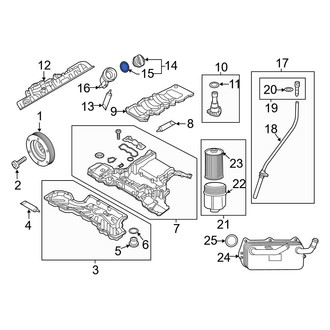 Audi OE - Engine Oil Filler Cap O-Ring