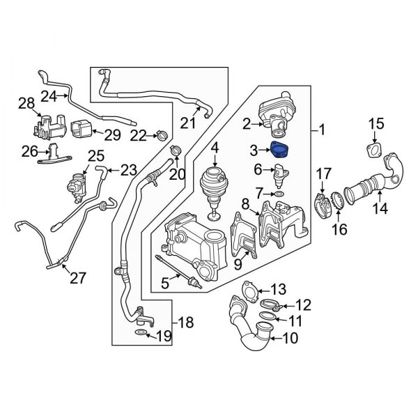 Exhaust Gas Recirculation (EGR) Valve Gasket